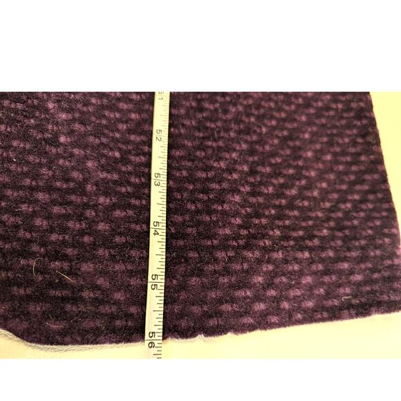 Vintage R. Michael Alan Long Velour Robe Ruffle Wm Small Plum Purple Holiday - Picture 6 of 14